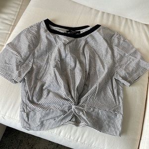 Striped crop top